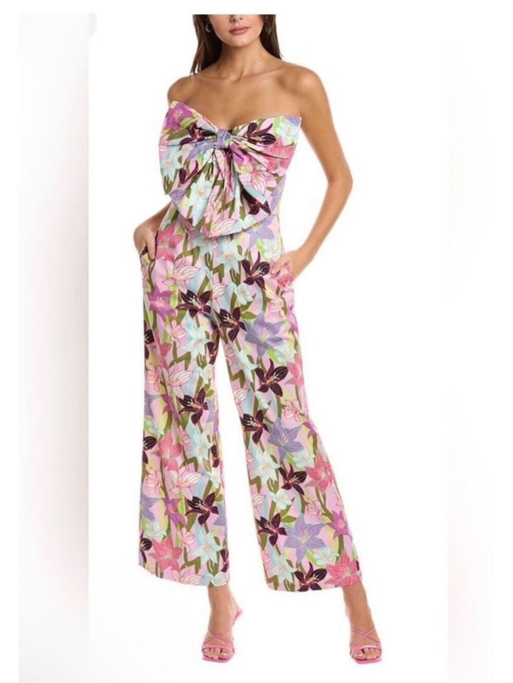 Hutch Sunday Strapless Wide-leg Jumpsuit